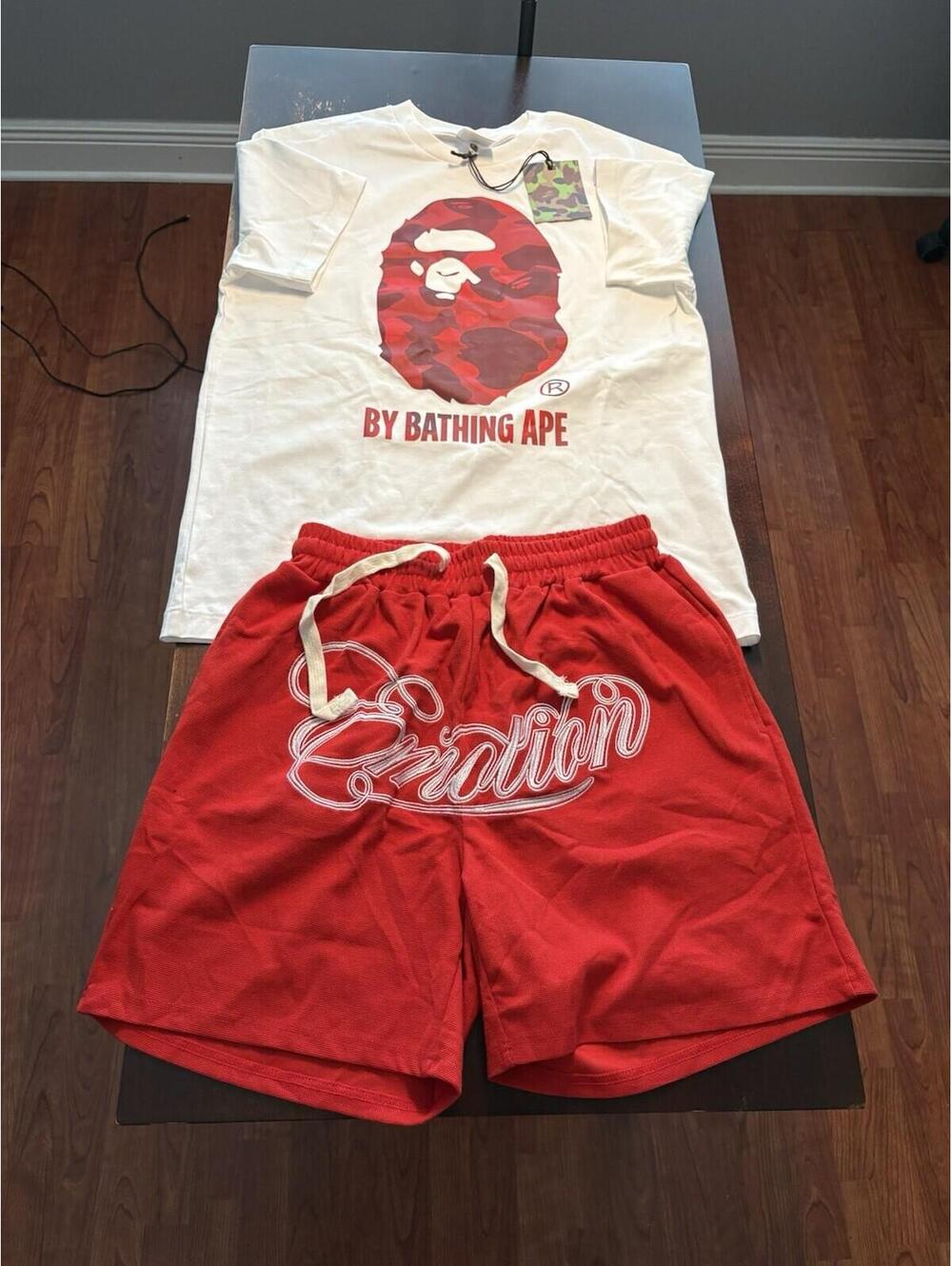 Graphic Mens Inspired Fit Size Medium Inspired Bape/M E